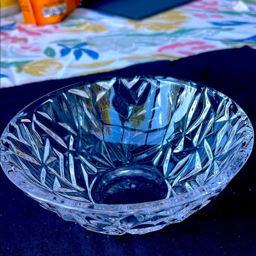 Tiffany & Co. Clear Cut Crystal Serving Bowl